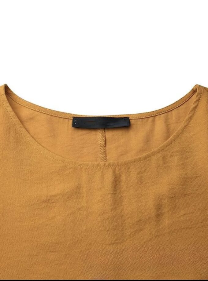 MiraMuze Muslim Women's Long Top Dress Abaya Split Midi Dress Full Sleeve Female Solid Pockets Robe