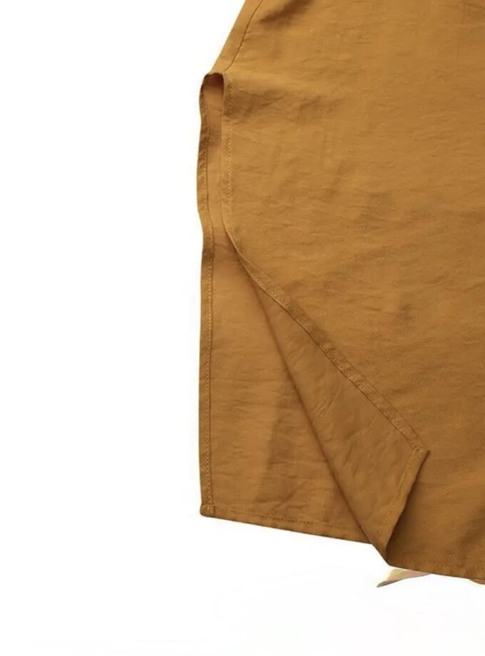 MiraMuze Muslim Women's Long Top Dress Abaya Split Midi Dress Full Sleeve Female Solid Pockets Robe