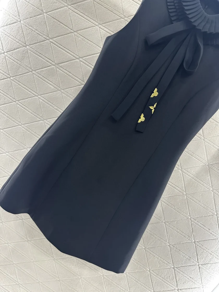 MiraMuze 2025 Women’s Early Autumn New High-End Fashionable Dress Waist-Cinching, Slimming, and Versatile with a Chic Pile Neck Design - Image 3