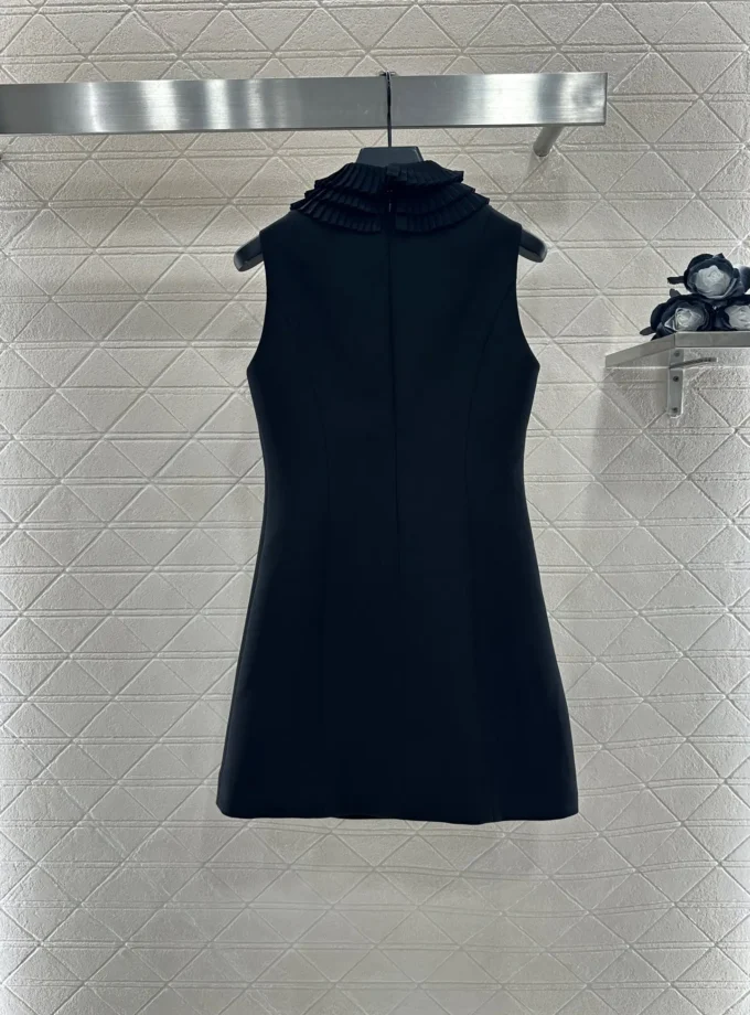 MiraMuze 2025 Women’s Early Autumn New High-End Fashionable Dress Waist-Cinching, Slimming, and Versatile with a Chic Pile Neck Design