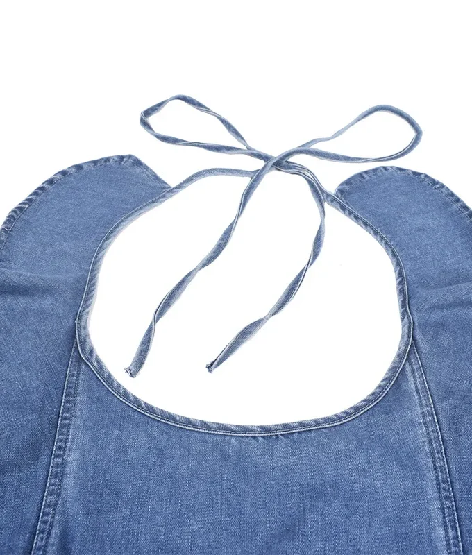 MiraMuze Lace Up One Piece Rompers Women Sexy Backless Light Blue Ladies Party Jumpsuit Straight Pants