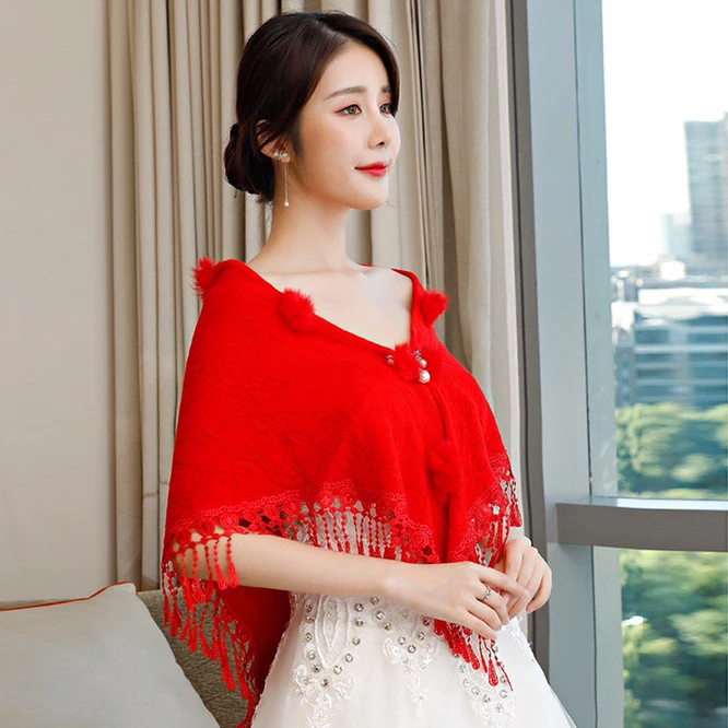 MiraMuze Cheongsam Shawl Spring Autumn Style Covered Shawl Women