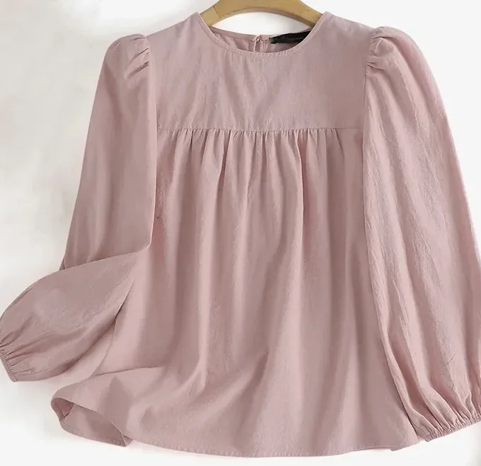 MiraMuze Muslim Tops Women Shirt Casual Loose