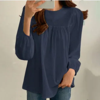 MiraMuze Muslim Tops Women Shirt Casual Loose