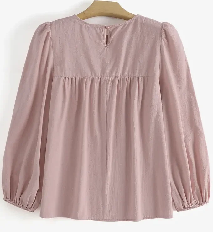 MiraMuze Muslim Tops Women Shirt Casual Loose