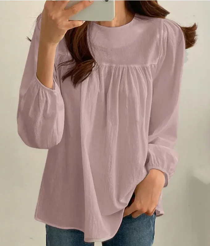 MiraMuze Muslim Tops Women Shirt Casual Loose