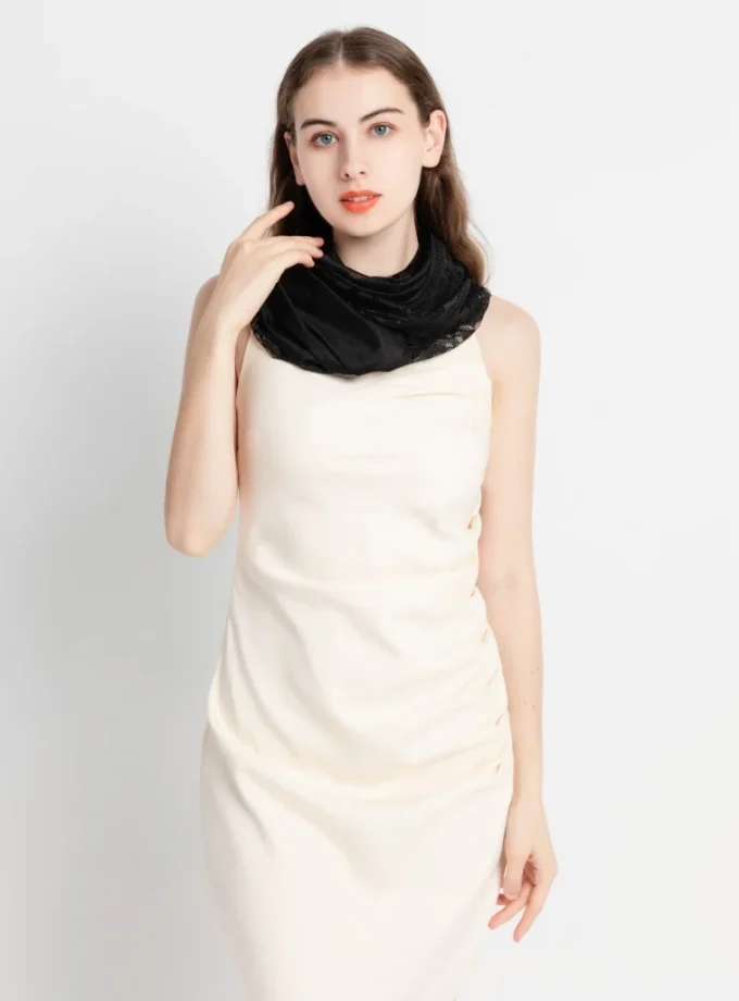 MiraMuze Elegant Lace Tassel Shawl Versatile Women's Fashion