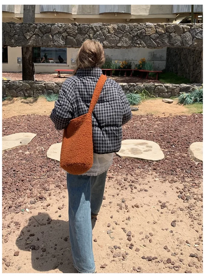 MiraMuze Short Plaid Parkas Women Streetwear Stand Collar Puffer Jacket Winter Korean Down Coats Fashion Cotton Padded Outerwears